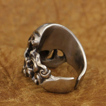 Load image into Gallery viewer, Fire Skull Ring (Cupronickel)