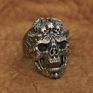 Dragon Skulls Ring (Cupronickel)