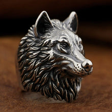 Load image into Gallery viewer, Wolf Ring (925 Silver)
